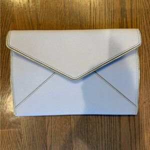 Rebecca Minkoff Light Blue Envelope Clutch